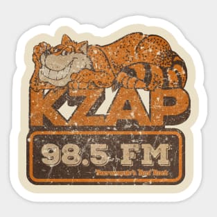 Vintage 60's KZAP 98.5 FM Sticker